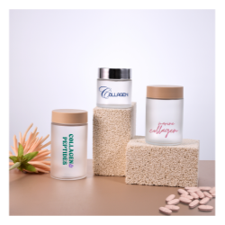Glass Supplement & Vitamin Jars JG-B61